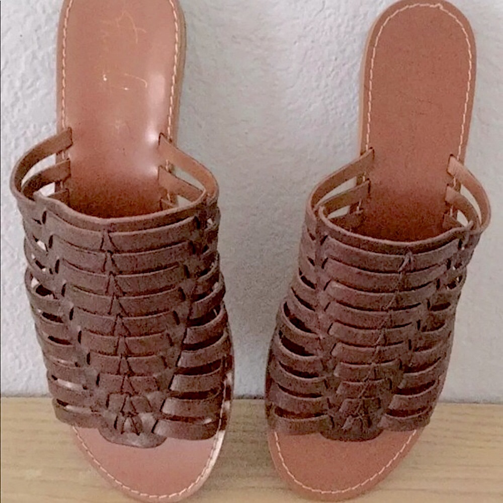 Vintage Franco Sarto Woven Leather Sandals NWOT - Picture 3 of 5